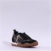 Mjus T Toe Retro Laced Trainer - Black Leopard